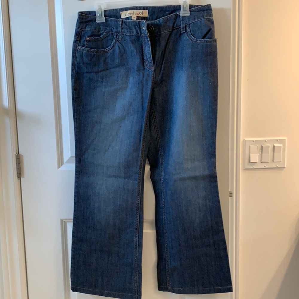 Ladies blue jeans